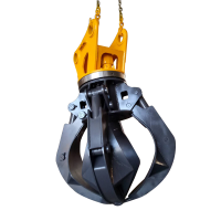 Excavator hydraulic orange peel grab bucket