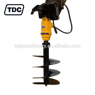 Excavator hydraulic earth auger drilling machines