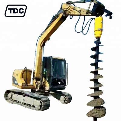 Excavator Parts Mounted Auger Digging Hole Tools